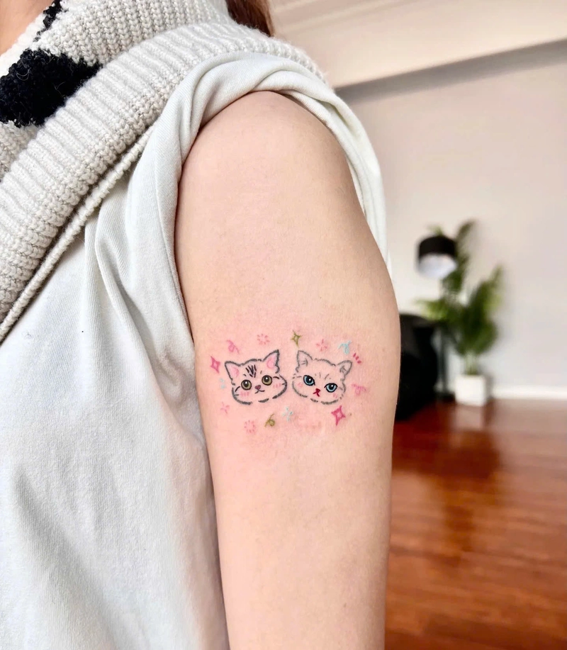 hình xăm con mèo cho nữ
