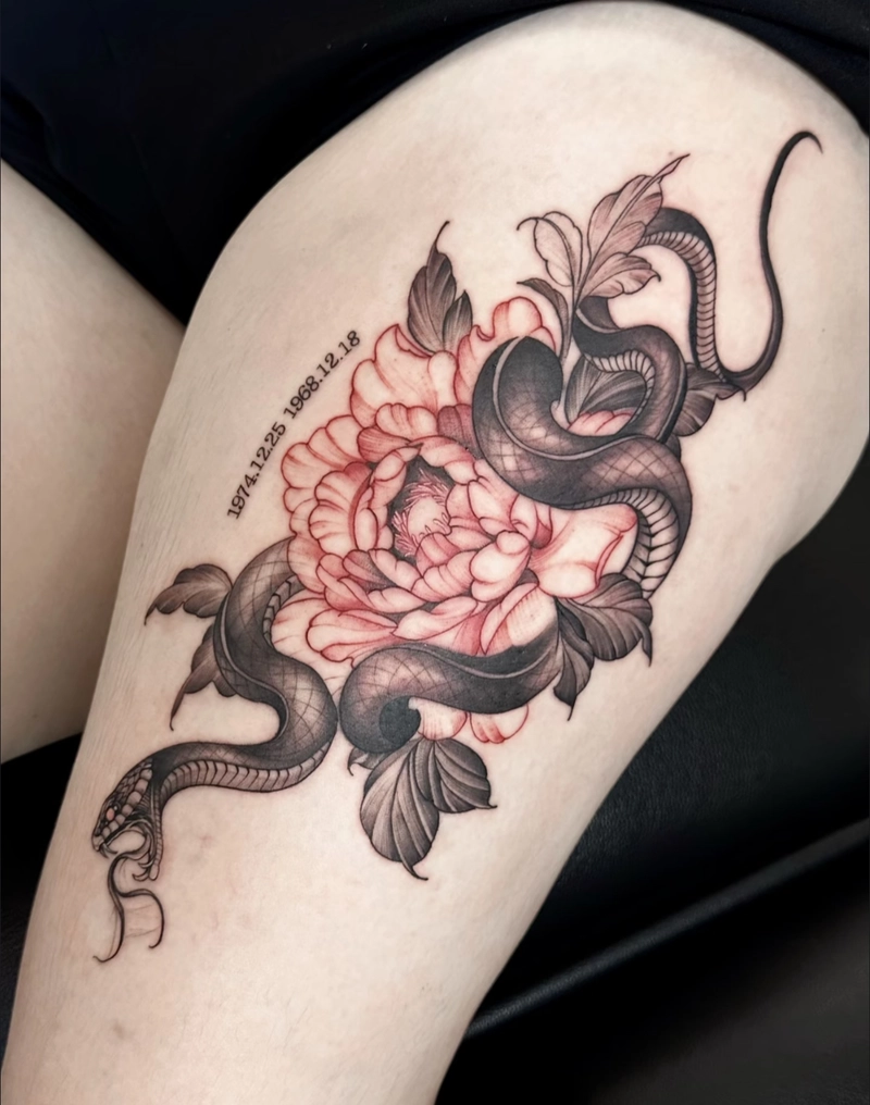 hình xăm con rắn đẹp