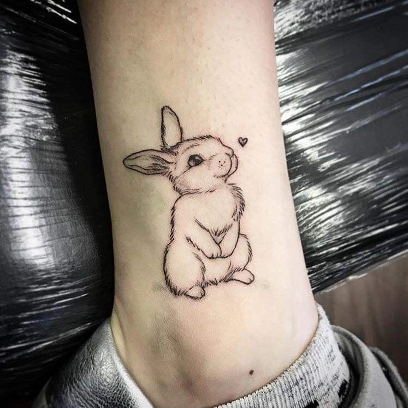 hình xăm con thỏ bunny