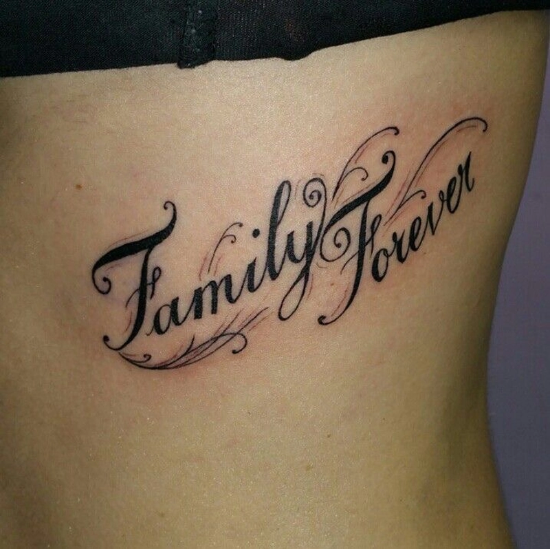 hình xăm family forever