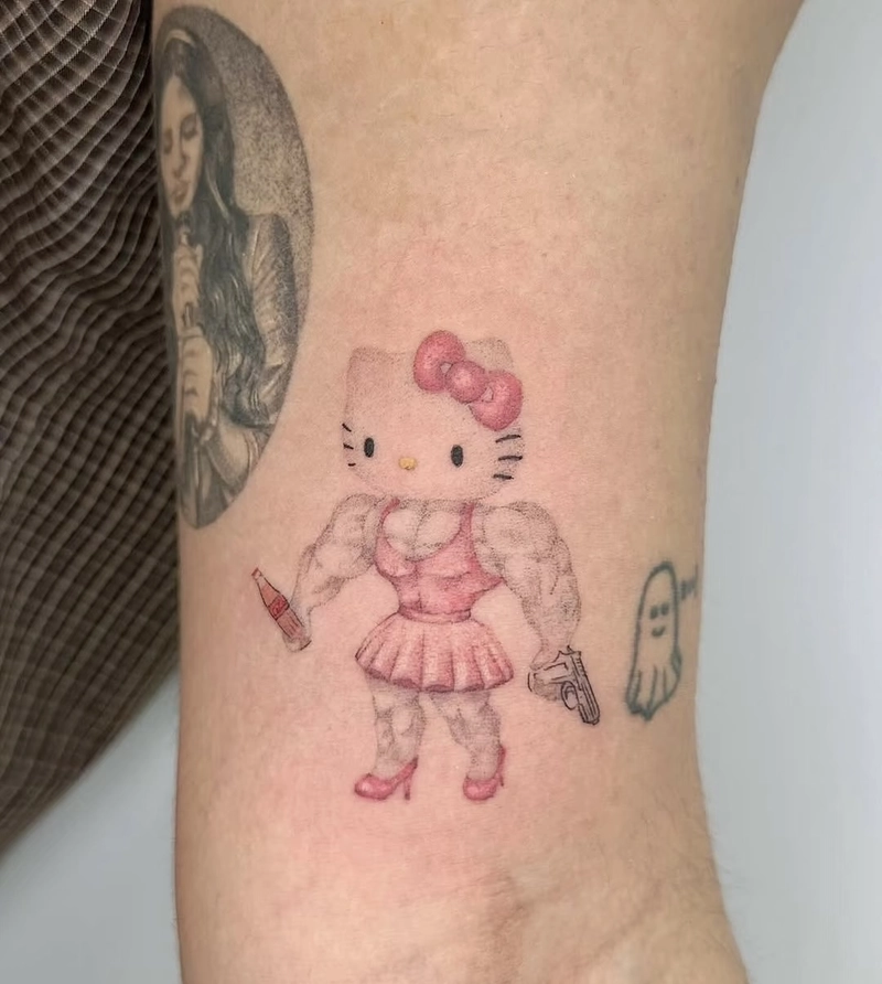 hình xăm hello kitty chất
