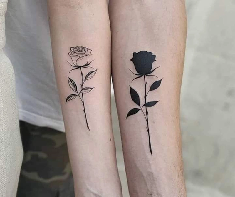 hình xăm hoa hồng đẹp cho nam