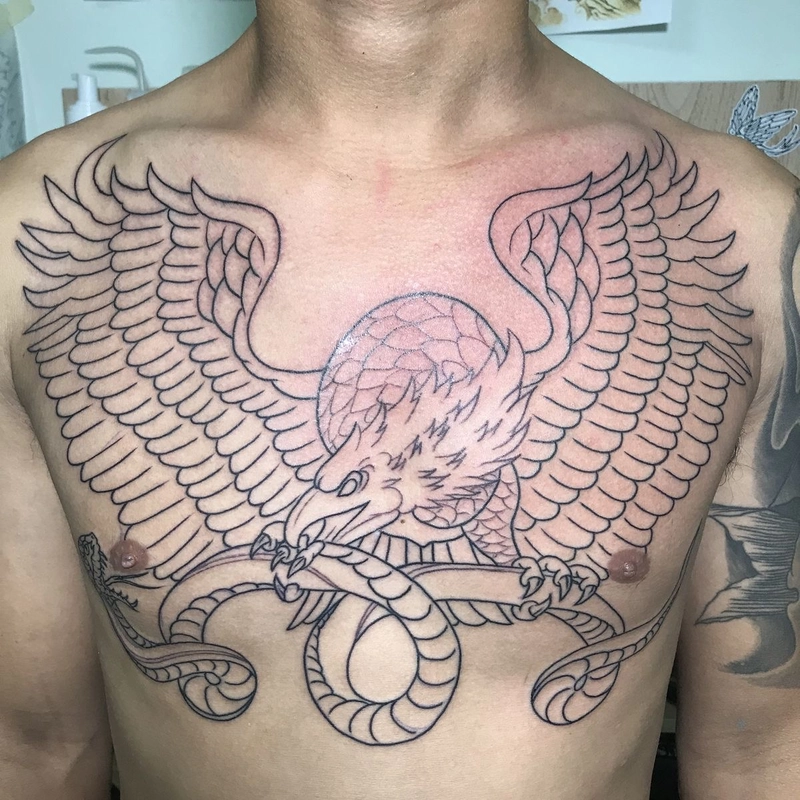 hình xăm khung đại bàng