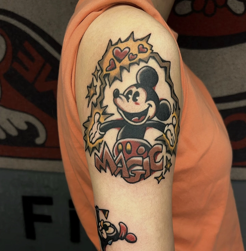 hình xăm mickey cực đẹp