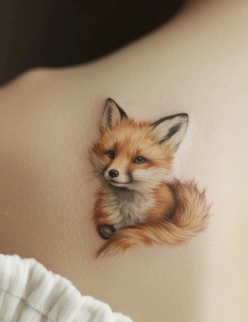 hình xăm mini cáo đẹp