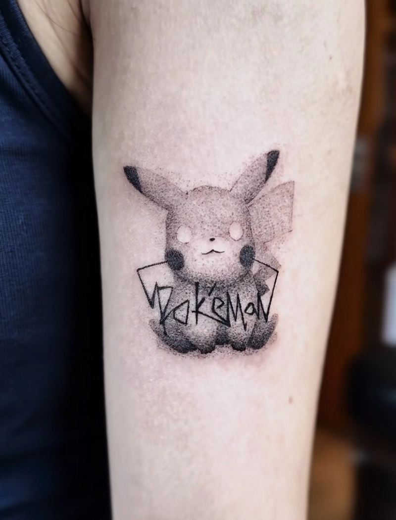 hình xăm pikachu cực đẹp