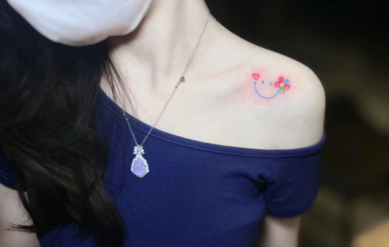 hình xăm smile đẹp