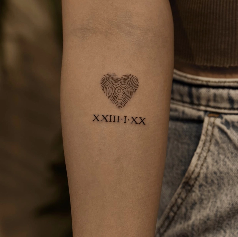 hình xăm số la mã đẹp nhất