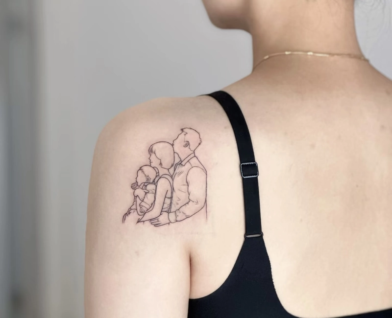 hình xăm về cha mẹ