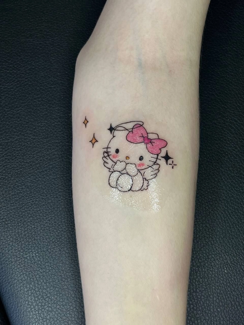 mẫu hình xăm hello kitty dễ thương