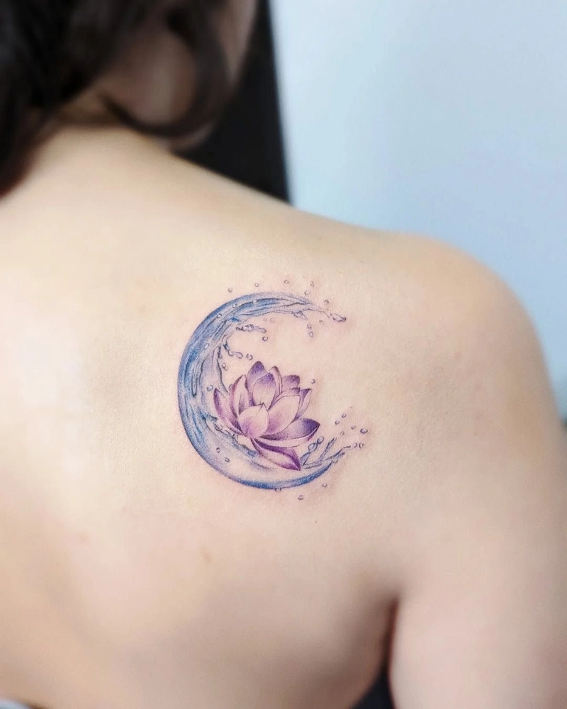 mẫu hình xăm hoa sen