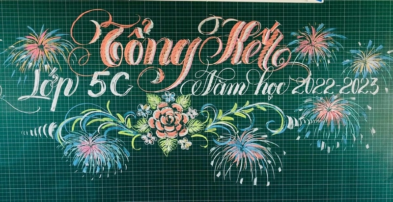 mẫu vẽ bảng tổng kết cuối năm