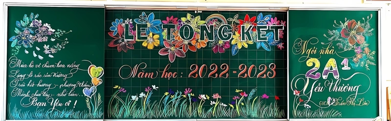 mẫu vẽ bảng tổng kết năm học
