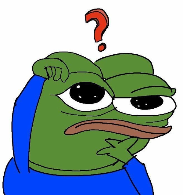 meme anh ếch chấm hỏi
