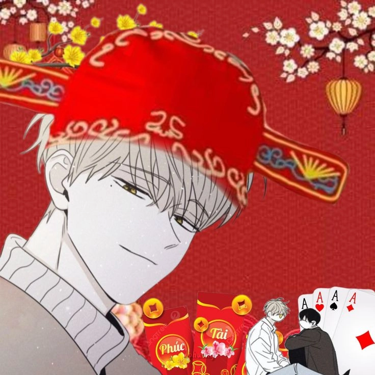 meme anime cầm tiền tết