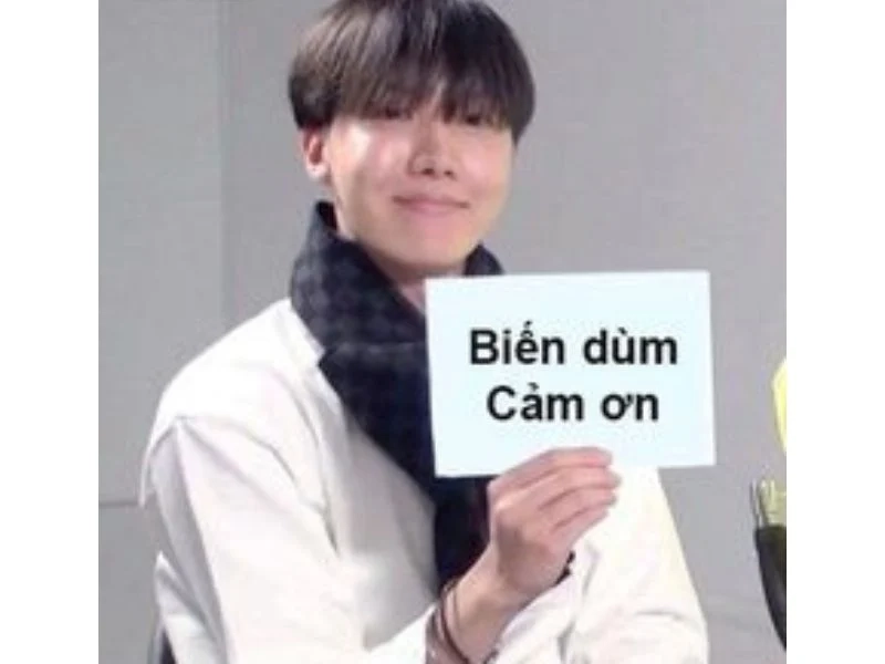 meme cảm ơn hài hước