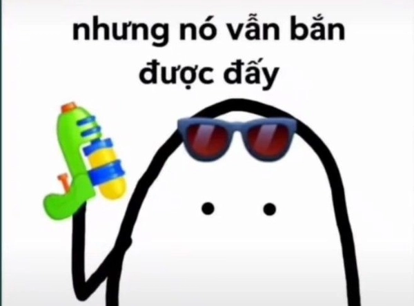 meme cầm súng troll vui