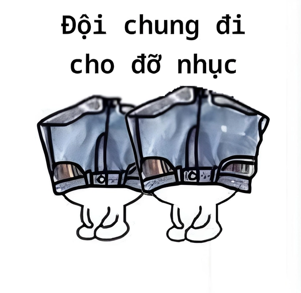 meme đội quần đáng yêu cute