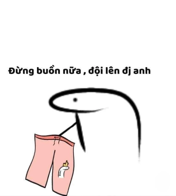 meme đội quần dễ thương
