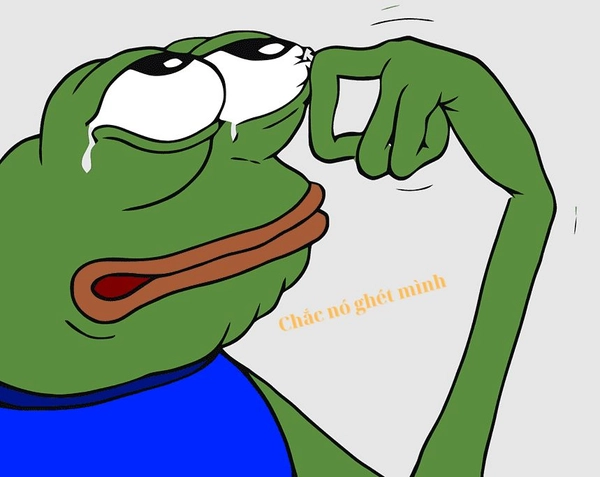 meme ếch khóc huhu