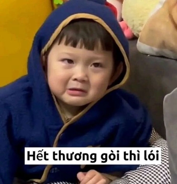 meme em bé hờn dỗi