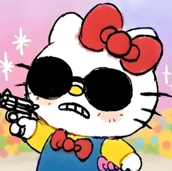 meme hello kitty đáng yêu xỉu