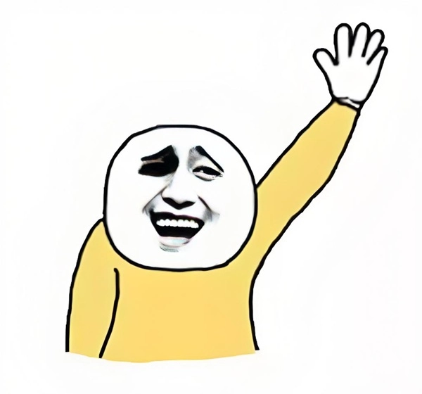meme mặt bựa giơ tay