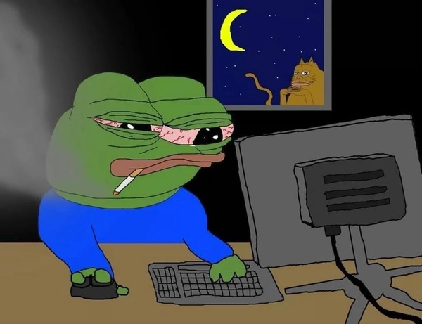 meme pepe mệt mỏi