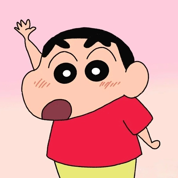 meme shin cute giơ tay
