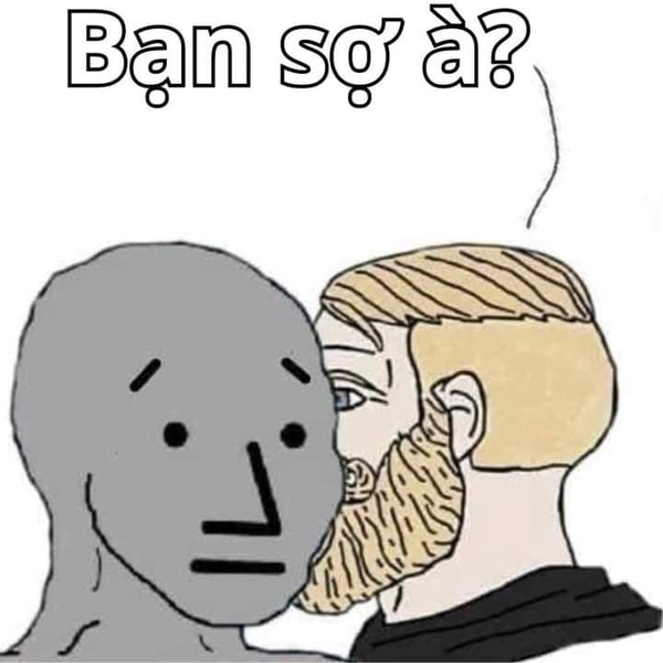 meme sợ hãi đứng hình