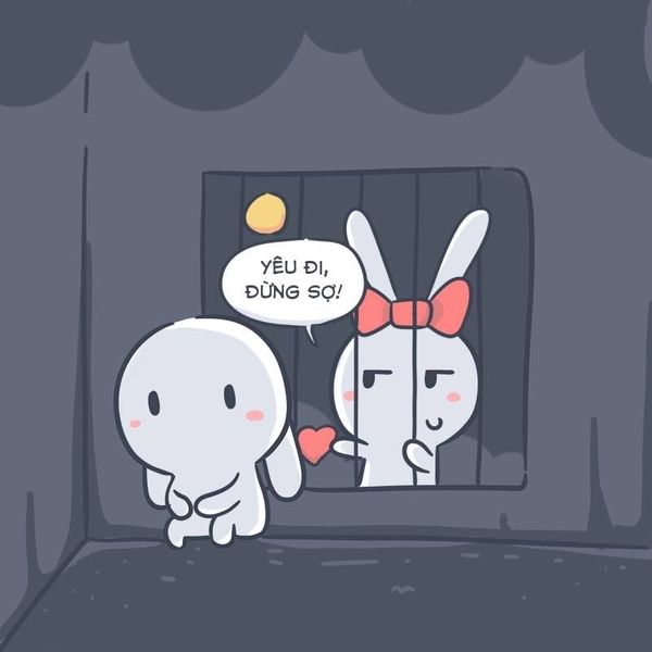 meme thỏ bảy màu chế
