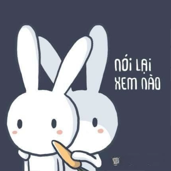 meme thỏ bảy màu gif
