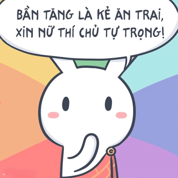 meme thỏ bảy màu phiên bản troll