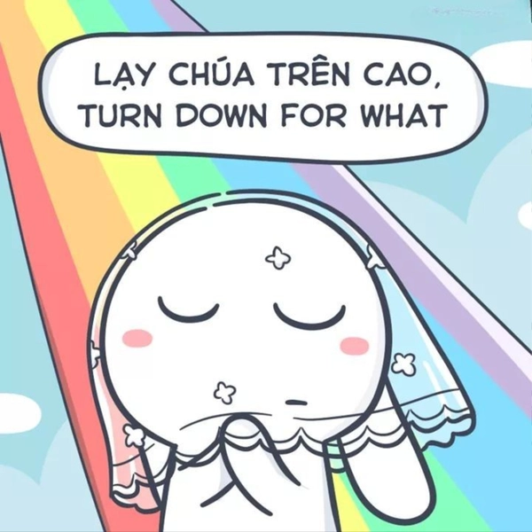 meme thỏ bảy màu troll