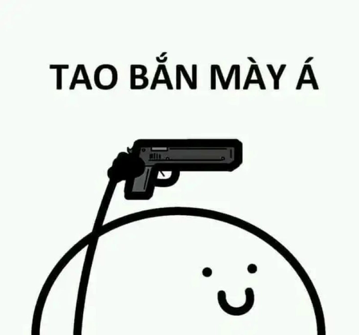 meme troll cầm súng