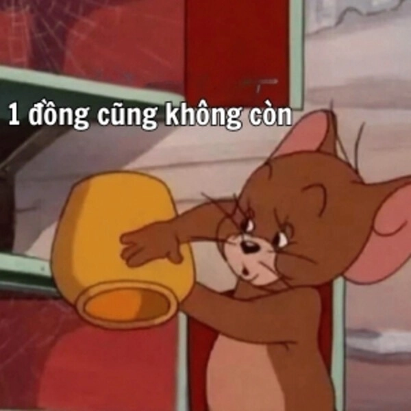 meme ví cạn kiệt