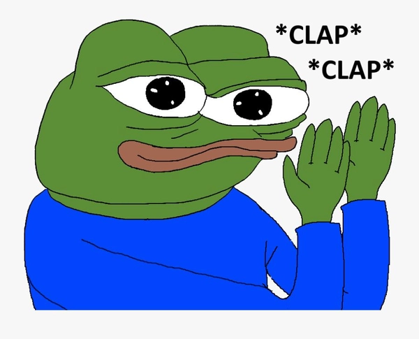 meme vỗ tay ếch xanh