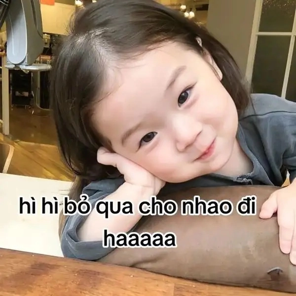 meme xin lỗi em bé