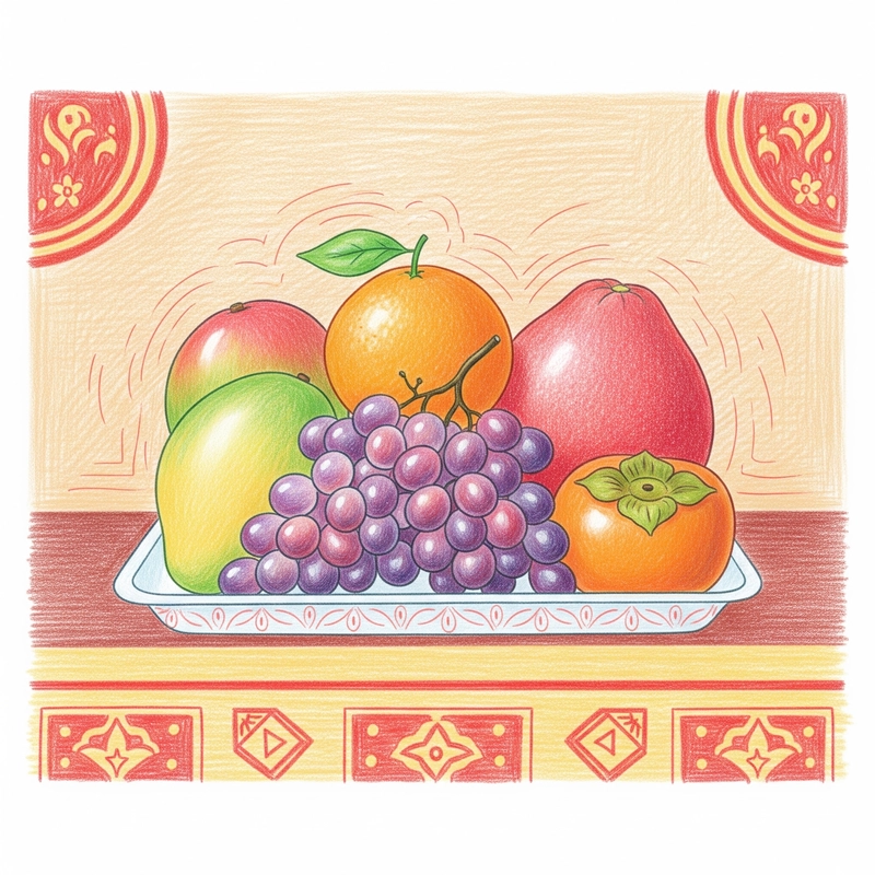 ngày tết quê em tranh vẽ cây nêu