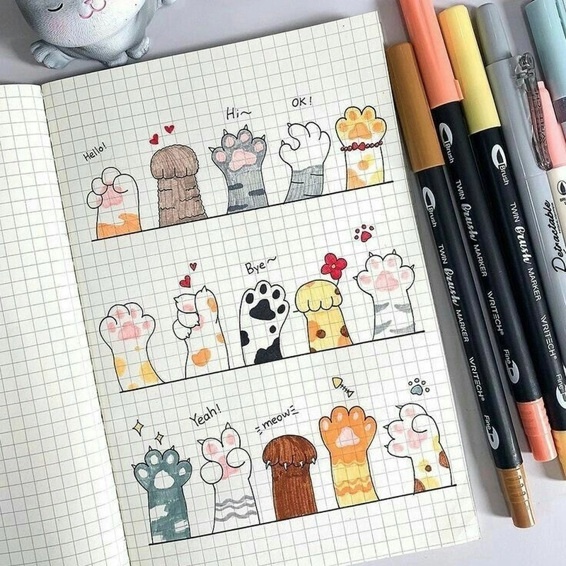 những hình vẽ trang trí cute đơn giản