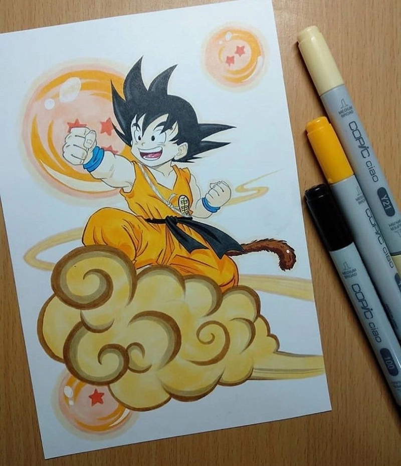 tập vẽ songoku