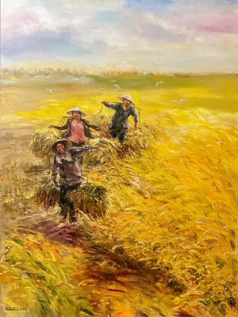 tranh đề tài nghề nông