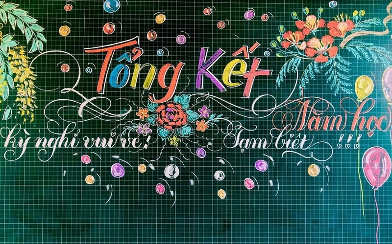 tranh vẽ bảng tổng kết