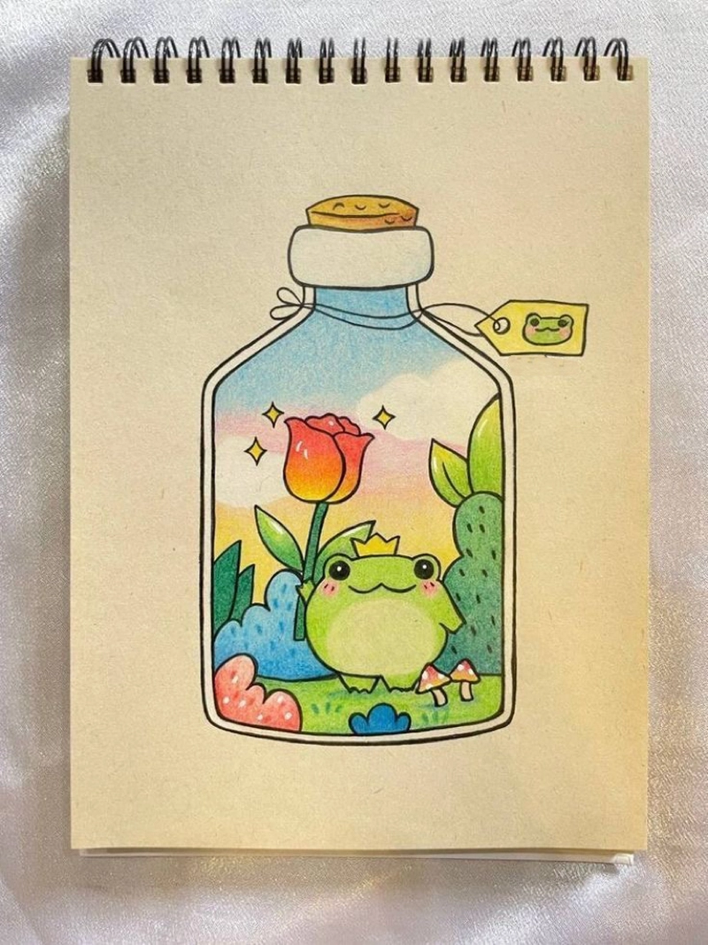 tranh vẽ cực cute