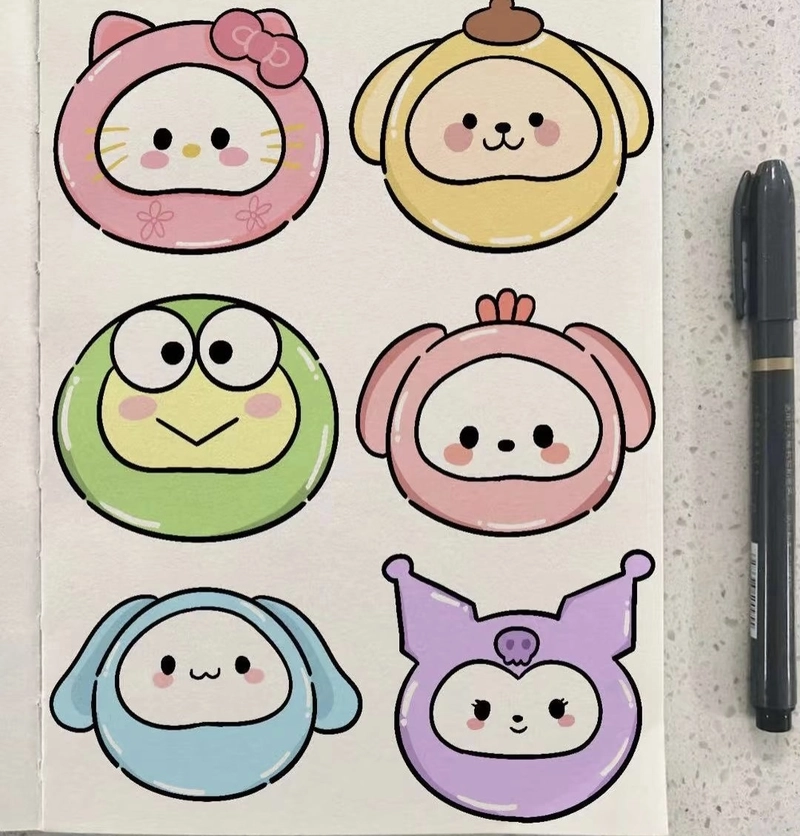 tranh vẽ cute