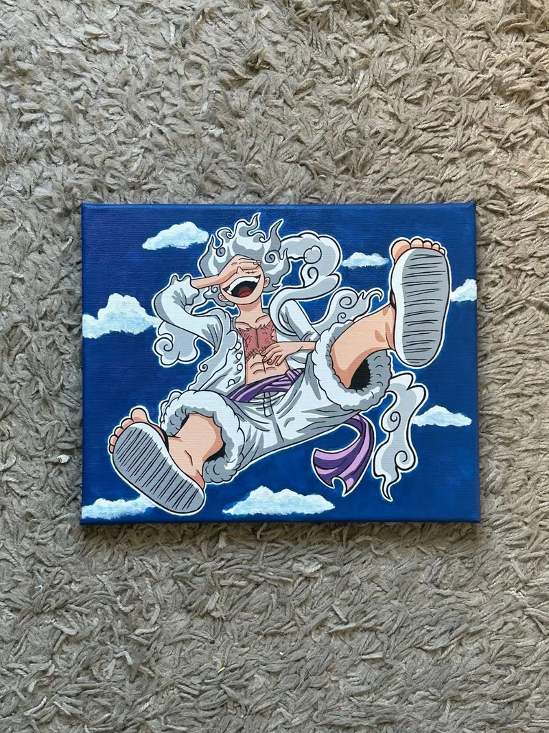 tranh vẽ luffy gear 5