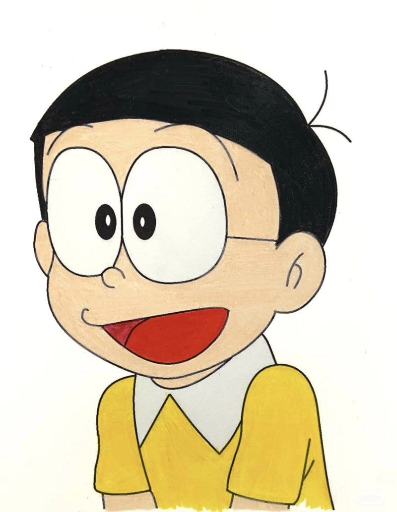 tranh vẽ nobita đơn giản nhất