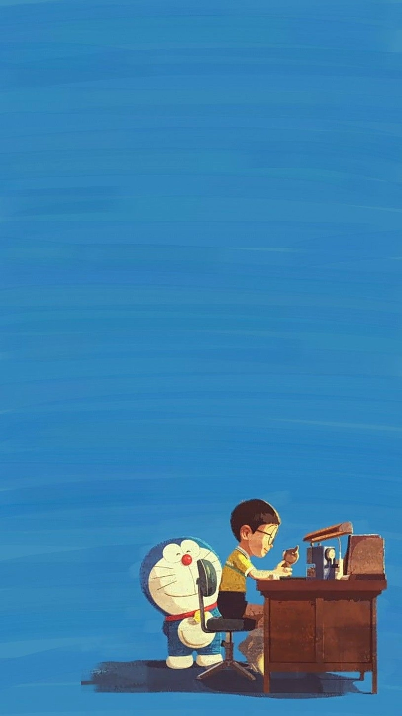 tranh vẽ nobita học