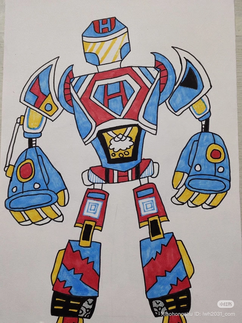 tranh vẽ robot cho em