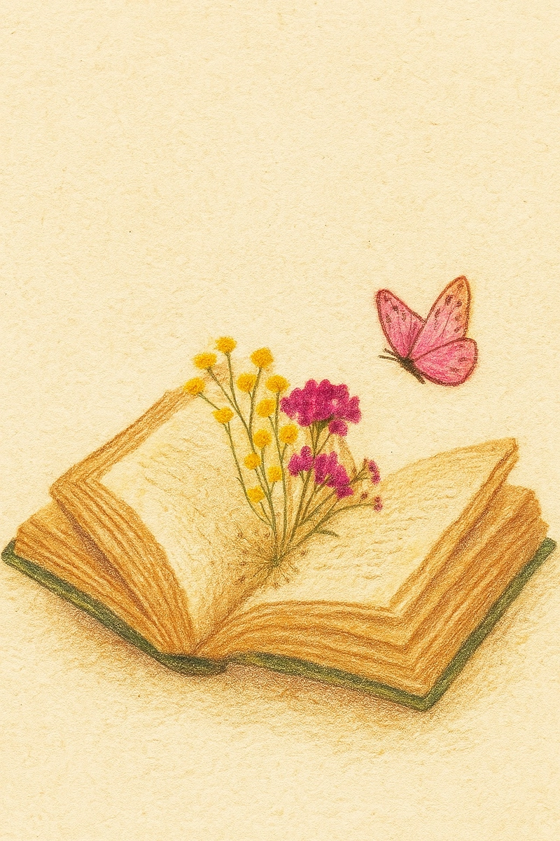 tranh vẽ sách về hoa